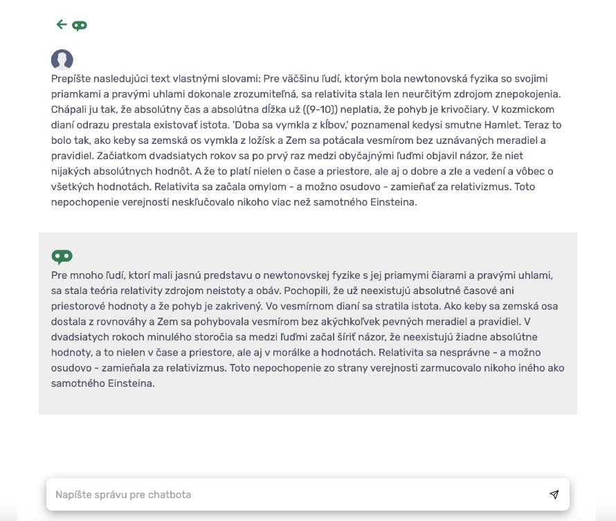 Chat s umelou inteligenciou